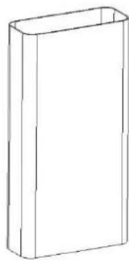 Master Kitchen MKHI 804FH ED BK - Installation Accessories, Inward Discharge - 12