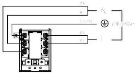 Master Kitchen MKHI 804FH ED BK - Collegamento del piano cottura alla rete elettrica - 5