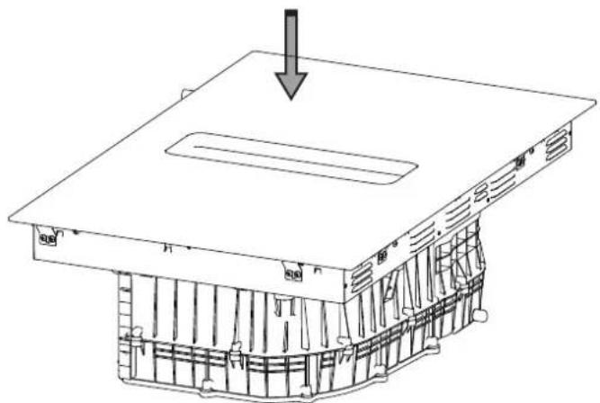 Master Kitchen MKHI 804FH ED BK - Install Baffle On The Stove - 10