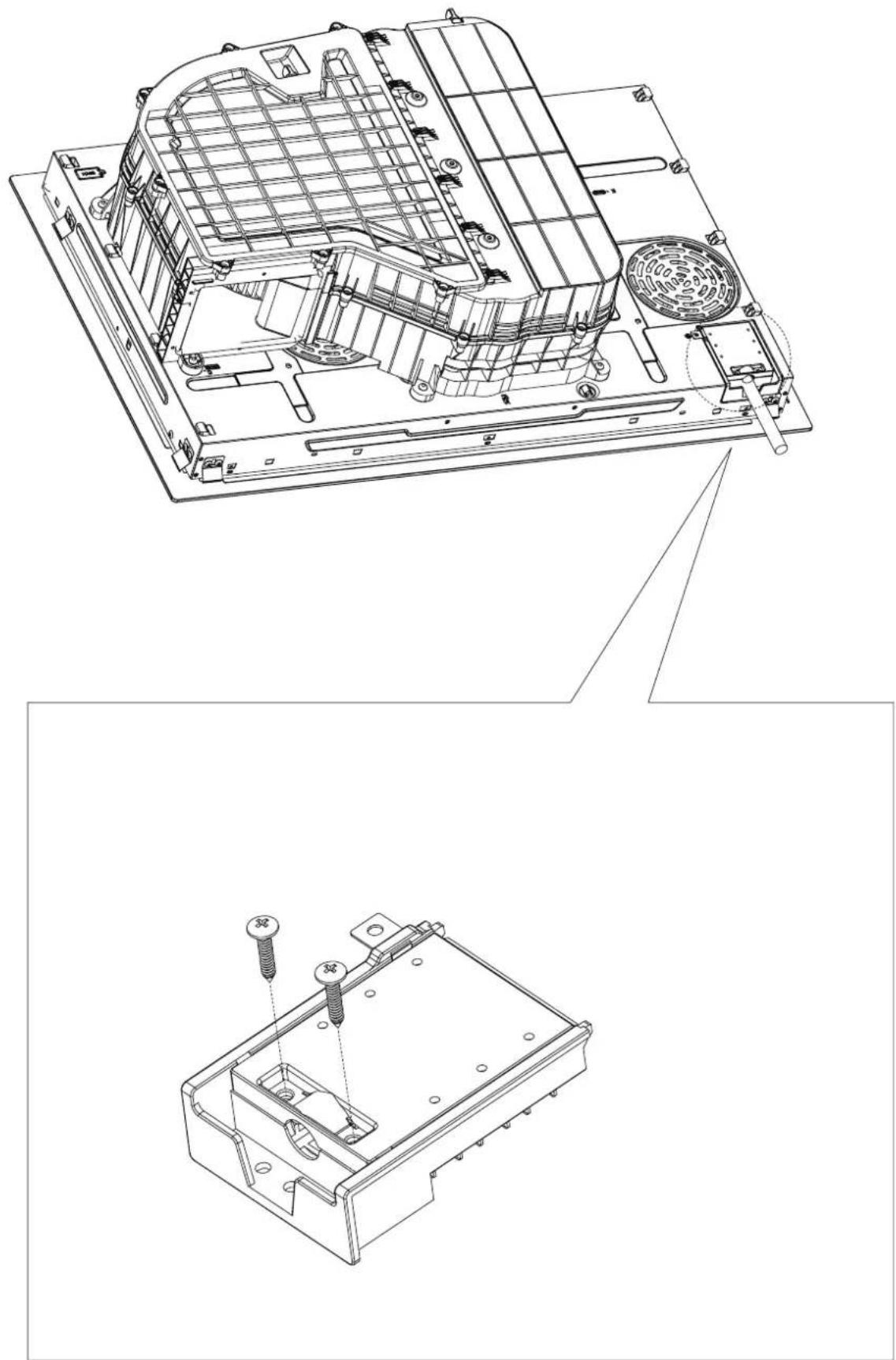 Master Kitchen MKHI 804FH ED BK - Installation Accessories, Inward Discharge - 25