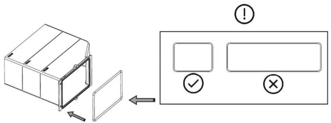 Diagram illustrating a device's internal structure and status indicators, including confirmation and disconnection with check and cross symbols.
