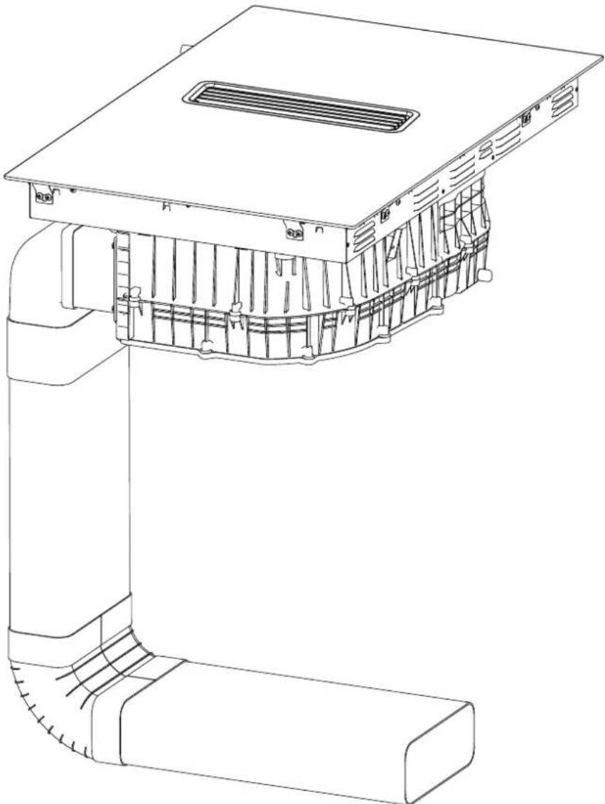 Master Kitchen MKHI 804FH ED BK - Install Baffle On The Stove - 43