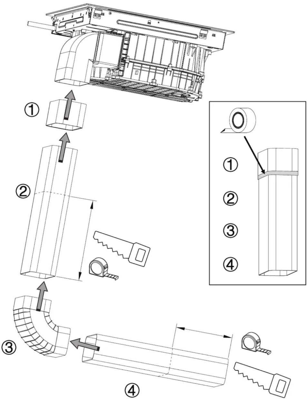 Master Kitchen MKHI 804FH ED BK - Install Baffle On The Stove - 39