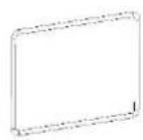 Master Kitchen MKHI 804FH ED BK - Installation Accessories, Inward Discharge - 1