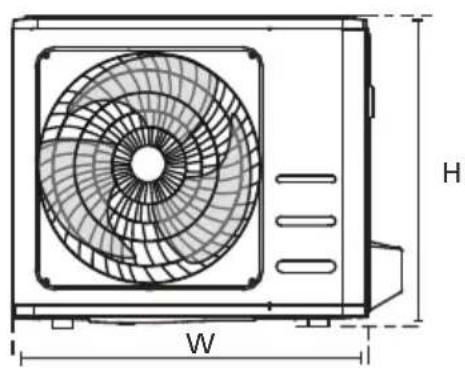 BEKO BEEPG095 - Unit mounting dimensions - 2