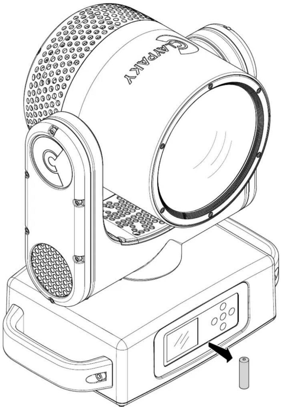 Claypaky Mini-B Aqua PX - Cleaning the lenses - 1