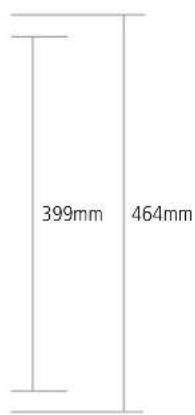 399mm 464mm