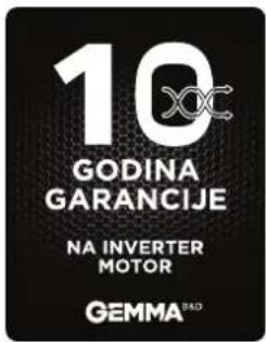 10 GODINA GARANCIJE NA INVERTER MOTOR GEMMA B&D