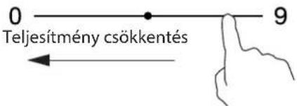 0 Teljesítmény csökkentés 9