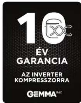10 ÉV GARANCIA AZ INVERTER KOMPRESSZORRA GEMMA R&D