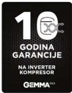 10 GODINA GARANCIJE NA INVERTER KOMPRESOR GEMMA BAG