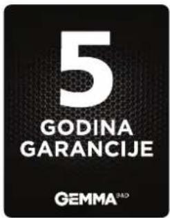 5 GODINA GARANCIJE GEMMA®