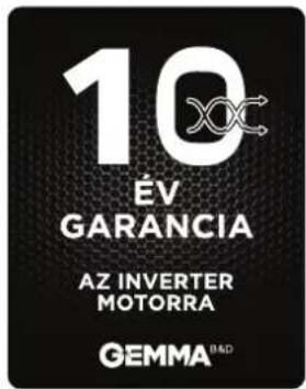10 ÉV GARANCIA AZ INVERTER MOTORRA GEMMA BAD