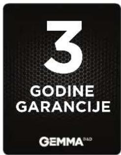 3 GODINE GARANCIJE GEMMA®