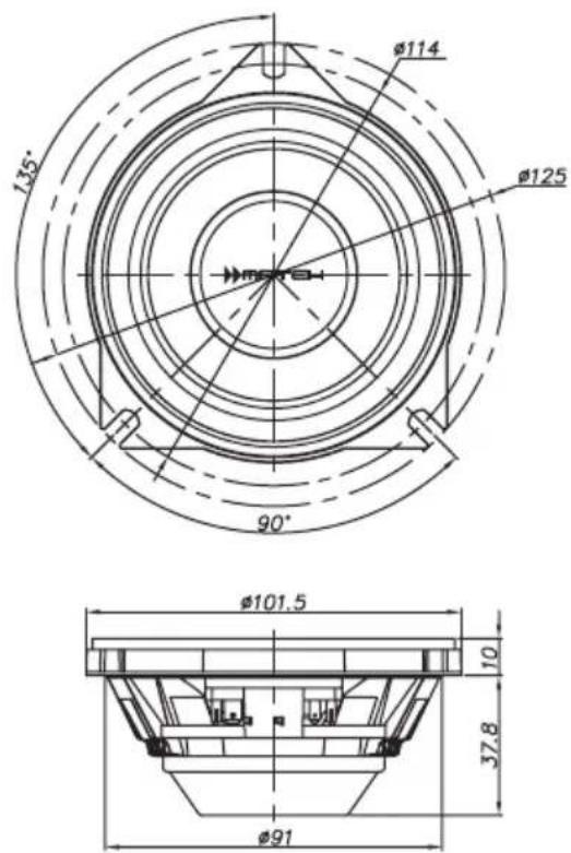 135° φ114 φ125 90° φ101.5 10 37.8 φ91