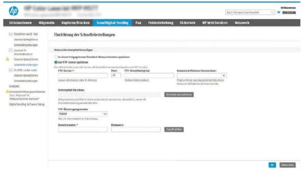 HP Wireless Advertising Kach Sichtwert nachgaben Informationen Allgemein Kopieren/Drücken Scan/Digital Sending Fax FechterDebehnag St.berheit HP Web Services Netzwerk Einrichtung der Schnelleinstellungen Netswaherungsbedinganlagen In einem Eingegenzen Standard-Networksdav spächen Auf FTP-Server spächen Gewer Wirkstoffssatzte Server mit inskohlenum und konsolidaten FTP Service. FTP-Servar: Port: FTP-Verschuldig/Ind: Bauzerdefekte Unterlöse: Server-Numme oder IF-Adverse Ostiffer/Unterordnet: Folgt um Ende des Versicherungsdatoren dansatz-Infizien besonderungen für. Orderpfad-Verscha: 2010/01/2015/01/2016 schlagserlösebedingener Umsfall-Infer von erfasstellt, sowie all Schneleinstellung wird wird. FTP-Vertengungsmetals PRESV Aus für eine bestimmte Konsilanz. Bewertnahme: Konsivit: Verfall Spänen © At workmen