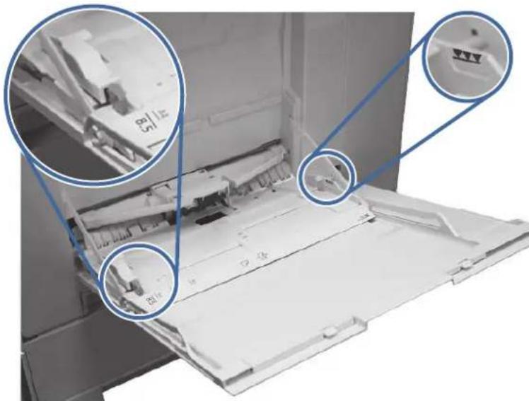 HP Color LaserJet Enterprise MFP 6800dn - 13.B2.D1 Fehler durch Papierstau in Fach 1 (Mehrzweckfach) - 3