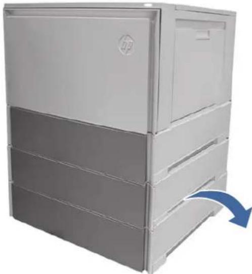 HP Color LaserJet Enterprise MFP 6800dn - 13.A4 Fehler durch Papierstau in Fach 4 - 9
