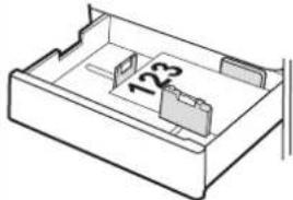 HP Color LaserJet Enterprise MFP 6800dn - Papierausrichtung in Fach 2 und den optionalen 550-Blatt-Fächern - 2