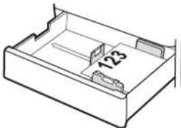 HP Color LaserJet Enterprise MFP 6800dn - Papierausrichtung in Fach 2 und den optionalen 550-Blatt-Fächern - 5