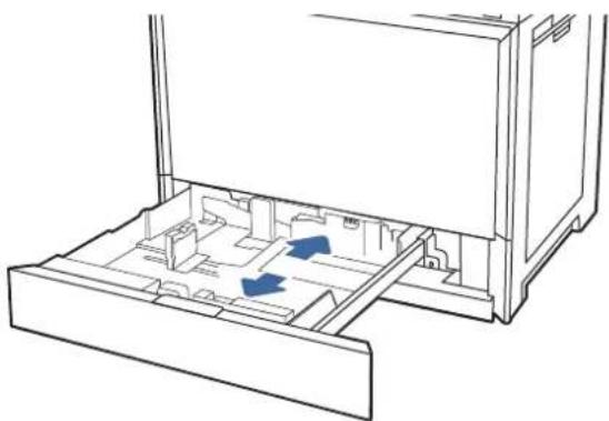 HP Color LaserJet Enterprise MFP 6800dn - Einlegen von Papier in Fach 2 oder der optionalen 550-Blatt-Fächer - 4