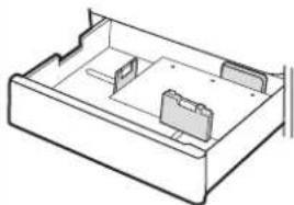 HP Color LaserJet Enterprise MFP 6800dn - Papierausrichtung in Fach 2 und den optionalen 550-Blatt-Fächern - 10