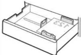 HP Color LaserJet Enterprise MFP 6800dn - Papierausrichtung in Fach 2 und den optionalen 550-Blatt-Fächern - 3