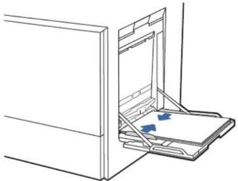 HP Color LaserJet Enterprise MFP 6800dn - Einlegen von Papier in Fach 1 (Mehrzweckfach) - 5