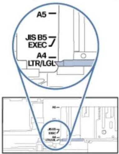 A5 - JIS B5 EXEC A4 - LTR/LGL M100 M100 M100