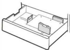 HP Color LaserJet Enterprise MFP 6800dn - Papierausrichtung in Fach 2 und den optionalen 550-Blatt-Fächern - 12