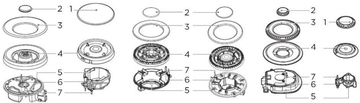 Exploded view diagram of a mechanical assembly with numbered parts for identification