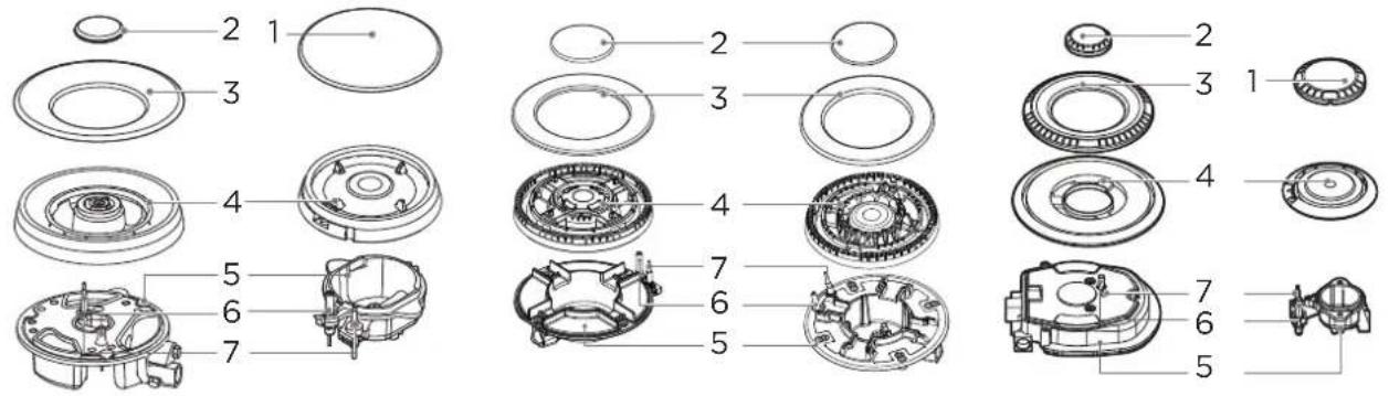 Master Kitchen MKHG 6401F E XS - BRUCIATORI - 1