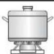 Master Kitchen MKHG 6401F E XS - Do not use cookware that overlaps the edge of the appliance - 8