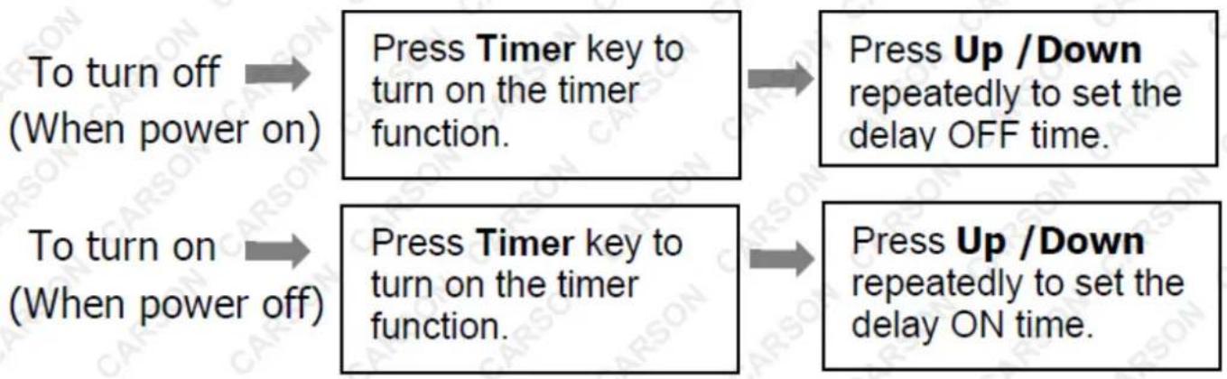 Carson PA240 - Timer Setting (1 hour - 24 hours) - 1