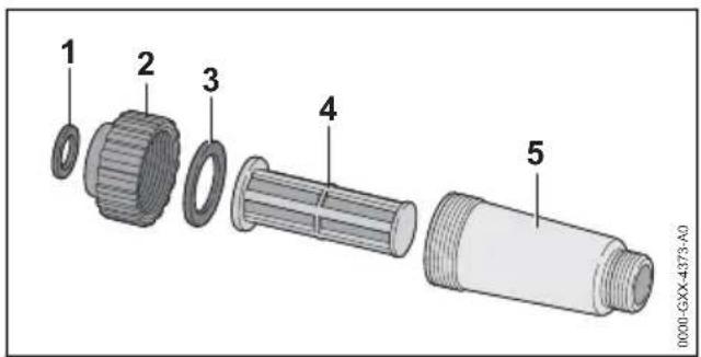 STIHL RE 150 Plus - Čištění vodního filtru - 1