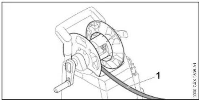 STIHL RE 150 Plus - Hochdruckschlauch abwickeln - 1