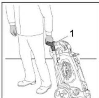 STIHL RE 120 Plus - Tažení nebo nošení vysokotlakého čističe - 1
