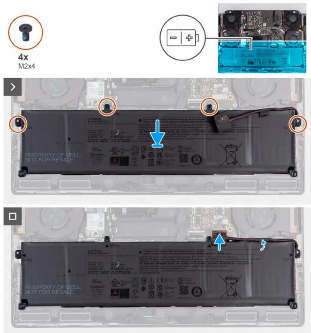 4x M2x4 PROPERTY OF DELL, NOT FOR RESALE 90 gm Standard M2x4 PROPERTY OF DELL, NOT FOR RESALE