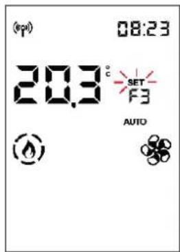 (pp) 08:23 20,3 °C F3 AUTO