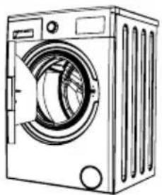 VESTEL RWA-1000 - Befüllen des Geräts mit Wäsche - 1