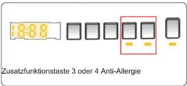 18:88 Zusatzfunktionstaste 3 oder 4 Anti-Allergie