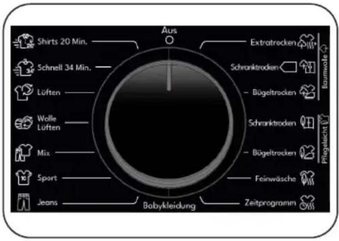 Shirts 20 Min. Schnell 34 Min. Lüften Wolle Lüften Mix Sport Jeans Aus Extratrocken Schranktrocken Bügeltracken Schranktrocken Bügeltracken Feinwäsche Zeitprogramm Babykleidung