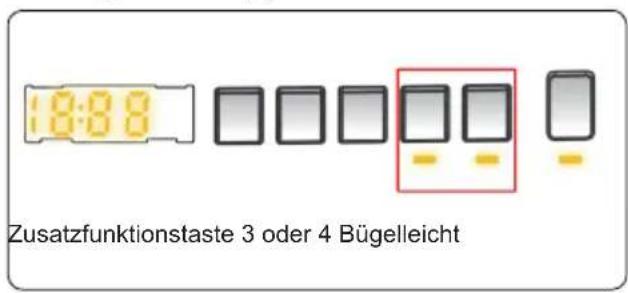 18:38 Zusatzfunktionstaste 3 oder 4 Bügelleicht