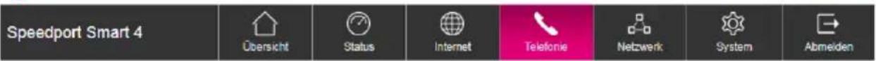 Speedport Smart 4 Obersicht Status Internet Telefonie Netzwerk System Abmeiden