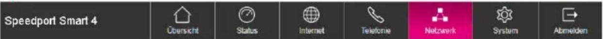 Speedport Smart 4 Übersicht Status Internet Telephone Netzwerk System Abmeiden