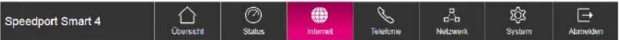 Speedport Smart 4 Übersicht Status Internet Telefone Netzwerk System Abmeiden