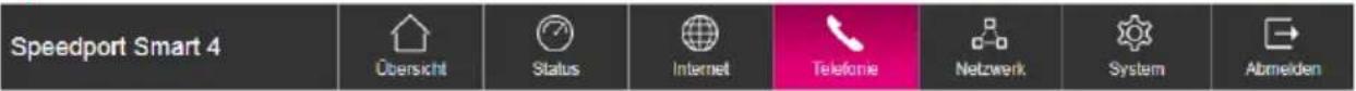Speedport Smart 4 Übersicht Status Internet Telefonie Netzwerk System Abmeiden