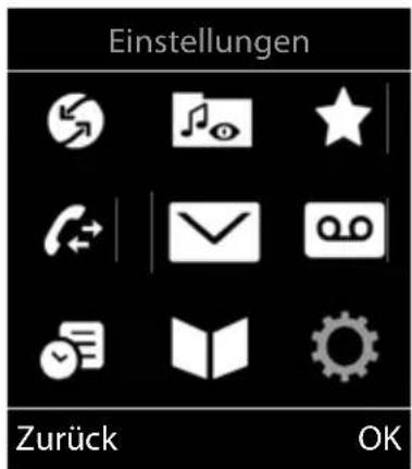 Einstellungen Zurück OK