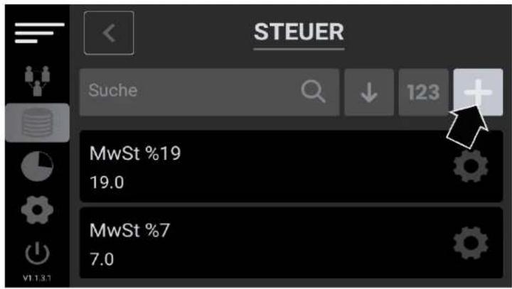STEUER Suche 123 MwSt %19 19.0 MwSt %7 7.0
