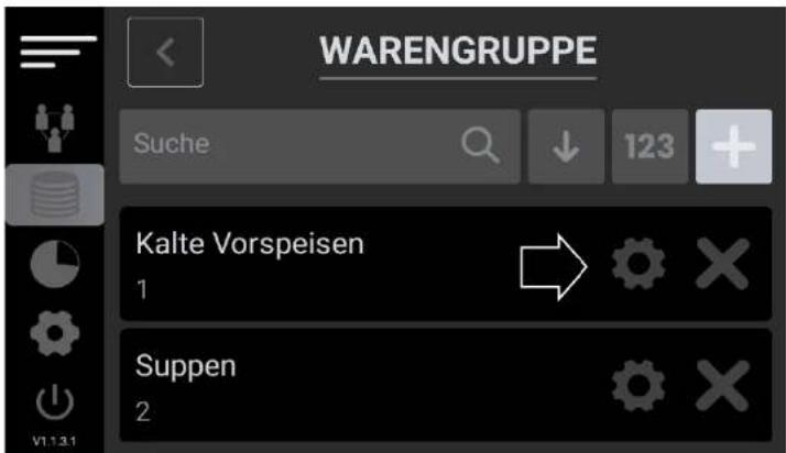 WARENGRUPPE Suche 123 Kalte Vorspeisen 1 Suppen 2